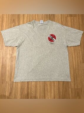 Gray Short-Sleeve Graphic Pocket-Print Tee - Gray